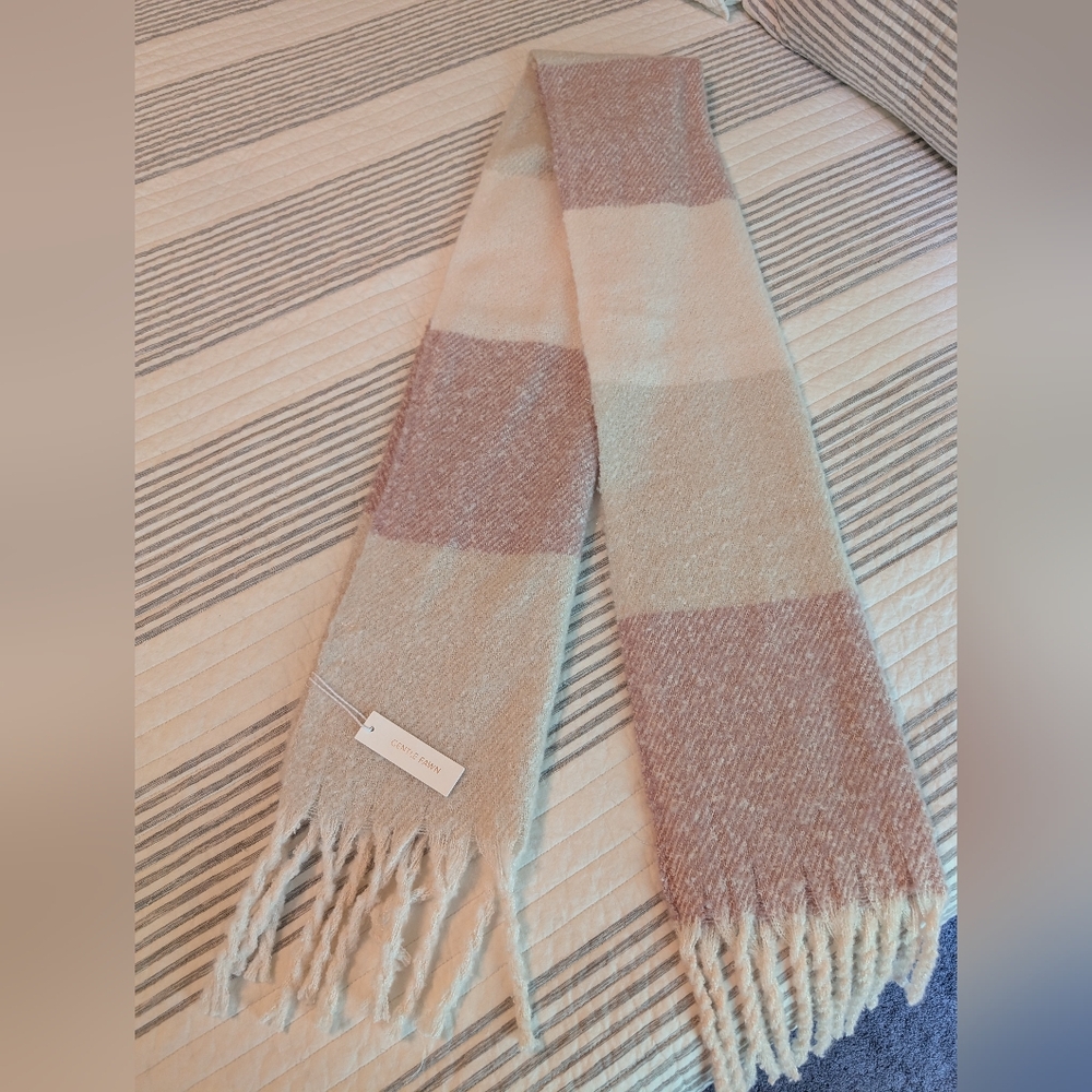 Gentle Fawn Soft Beige, Cream, Dusty Rose Scarf